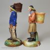 Pair of German porcelain models of Cornish fishermen, circa 1880