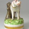 Porcelain model of a pointer, circa 1820 probably Derby