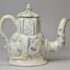 Staffordshire white saltglaze camel shaped stoneware teapot, circa 1760