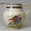 Pearlware pottery commemorative jug 'BONEYS return from RUSSIA to PARIS' and 'A MOUNTAIN COSSACK', circa 1810