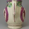 Pearlware pottery commemorative jug moulded with 'SUCESS TO QUEEN CAROLINE', circa 1821