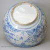 Oversize Liverpool delft bowl with armorial, circa 1750