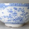 Oversize Liverpool delft bowl with armorial, circa 1750