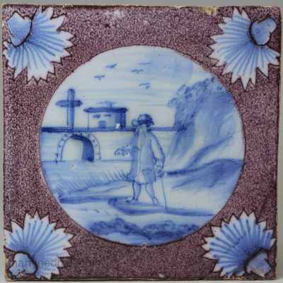 London deft tile, circa 1740