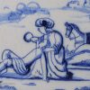 Dutch Deft biblical tile, Good Samaritan, circa 1750