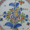 London Delft polychrome plate, circa 1780