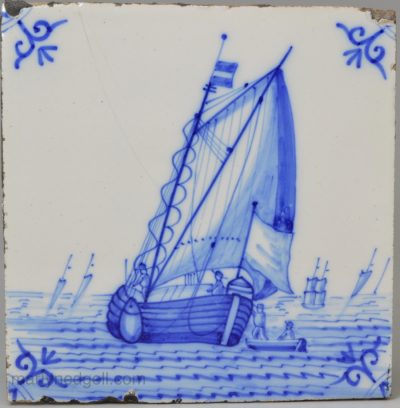 Dutch Delft tile, circa 1800