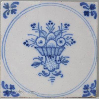 Bristol delft tile, circa 1750