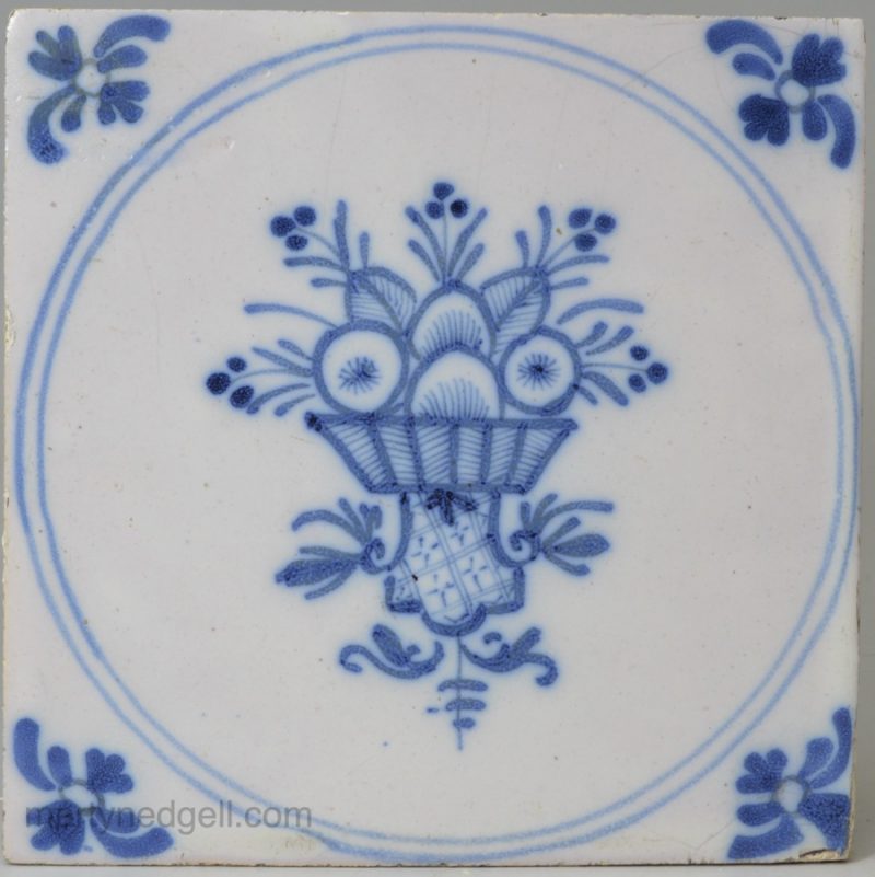 Bristol delft tile, circa 1750