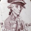 Enamel plaque of Admiral Rodney, Bilston, circa 1785