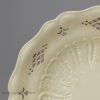 Creamware pottery pierced shallow bowl, circa 1780