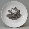 Regency porcelain cup and saucer, circa 1820 decorated with Adam Buck style prints