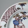 Bristol delft plate, circa 1750