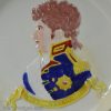 Pearlware pottery plate moulded with King George IV to commemorate hisvisit to Scotland after his Coronation in 1822, Scottish Pottery