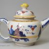 Dutch Delft polychrome teapot, circa 1750