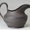 Black basalt cream jug, circa 1820