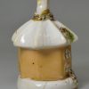 Staffordshire porcelain cottage pastille burner, circa 1840