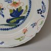 Bristol blue red green delft charger, circa 1750