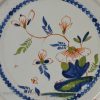 Bristol blue red green delft charger, circa 1750