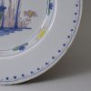 London delft polychrome plate, circa 1750