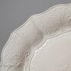 Staffordshire saltglaze moulded stoneware dish, circa 1760