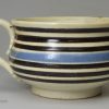 Pearlware pottery mug banded with slip, circa 1830