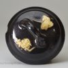 Staffordshire black glazed and sprigged pipe clay decoration, circa 1760