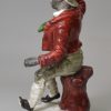 Staffordshire porcelain figure of T. E. Rice in the part of Jump Jim Crow, circa 1840