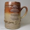 Large London salt glaze stoneware tankard, circa 1720 probably Vauxhall