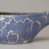 Pearlware pottery pap boat, circa 1820