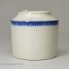 Pearlware pottery mustard pot, circa 1800