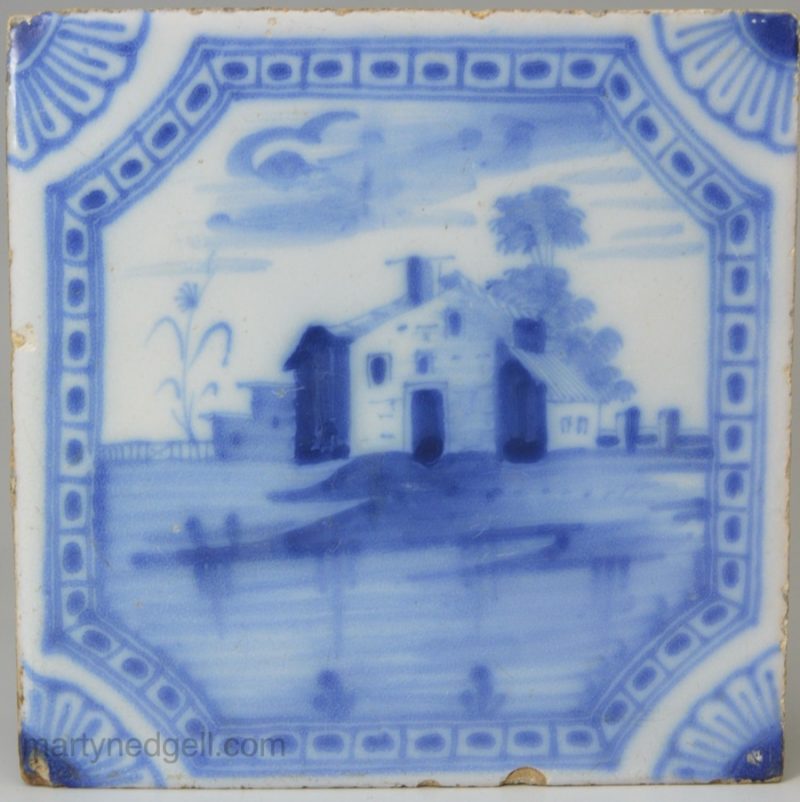 Liverpool delft tile, circa 1760