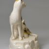 Staffordshire porcelain cat and kitten, circa 1840