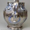 Moulded pearlware and silver resist lustre jug, circa 1820