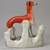 Staffordshire pottery greyhound, circa 1840