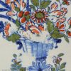 London delft polychrome tile, circa 1730