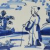 London delft tile, circa 1750