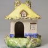 Pearlware pottery cottage pastille burner, circa 1830