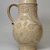 Westerwald salt glaze stoneware jug, circa 1680