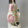 Victorian pottery Staffordshire figure of 'Eva & Uncle Tom', circa 1860