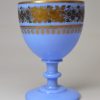 Bohemian blue glass goblet, circa 1880