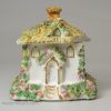 Staffordshire porcelain cottage pastille burner, circa 1840