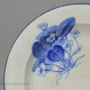 Wedgwood pearlware pottery plate decorated with a botanical print, circa 1820