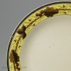 Small creamware pottery plate, circa 1790