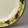 Small creamware pottery plate, circa 1790