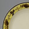 Small creamware pottery plate, circa 1790