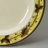 Small creamware pottery plate, circa 1790