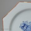 Octagonal Liverpool delft armorial plate, circa 1750 one of two