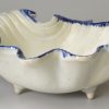 Pearlware pottery shell edge sweet meat dish, circa 1790