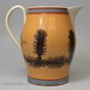 Pearlware jug decorated with dendritic mocha patterns, circa 1810